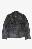 Vintage Elbow Patches Faux Leather Jacket (1990s)