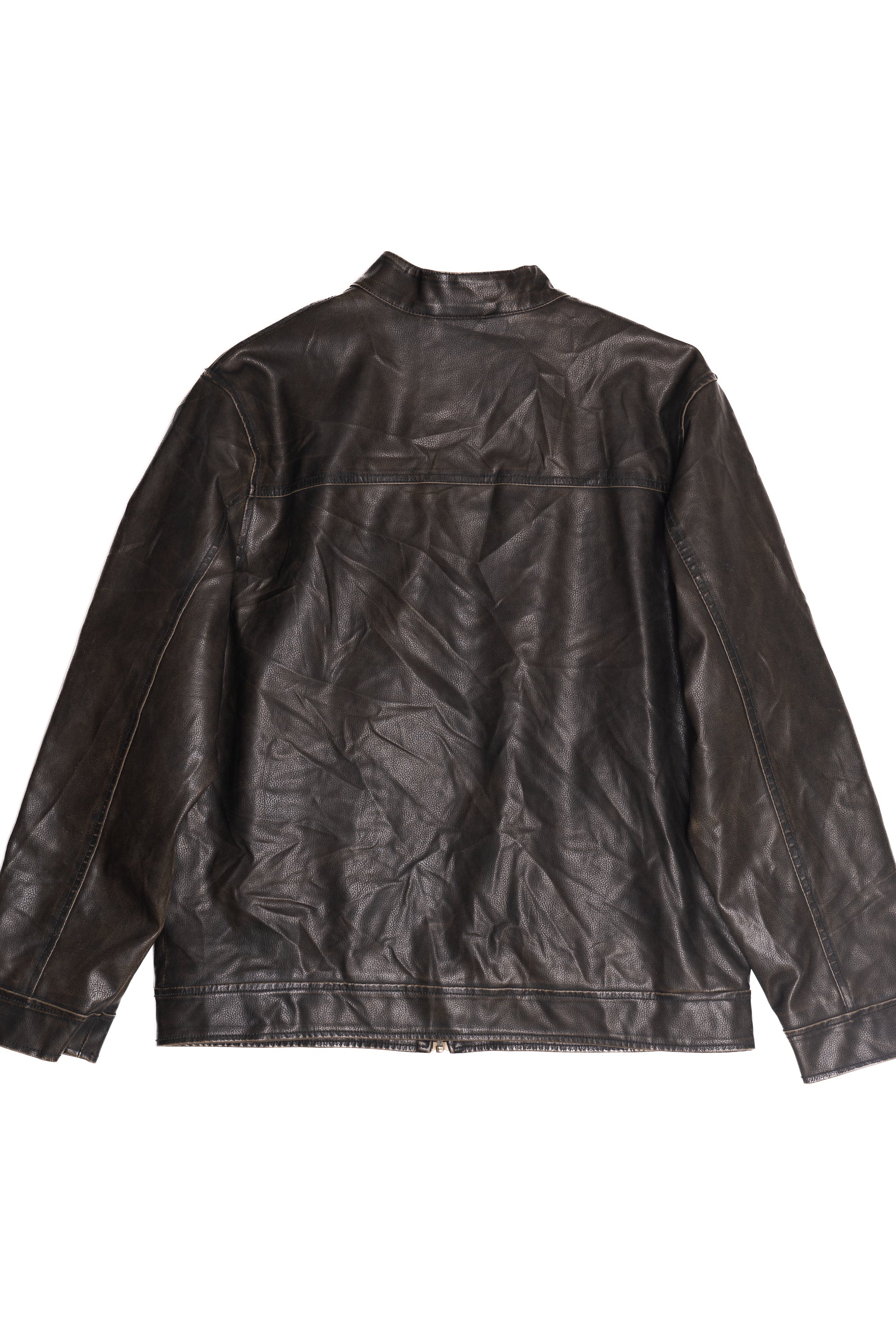 Vintage Arizona Cafe Racer Leather Jacket (1990s)