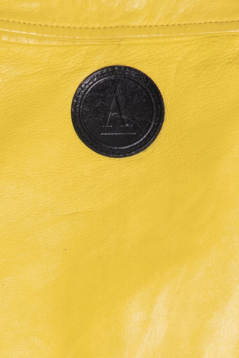 Vintage Anne Klein Yellow Leather Jacket (2000s)