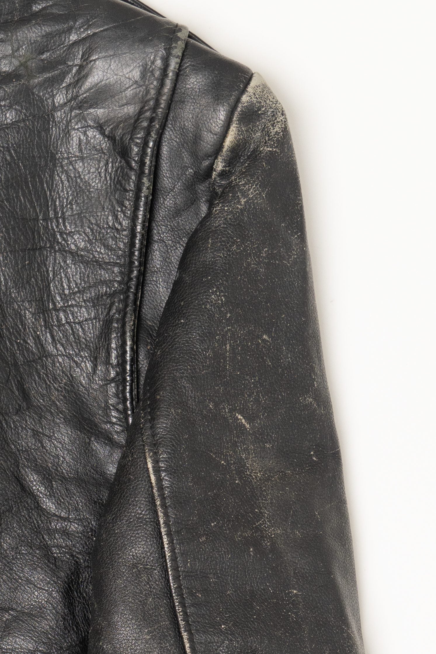 Vintage Distressed Open Road Leather Jacket (1990s)