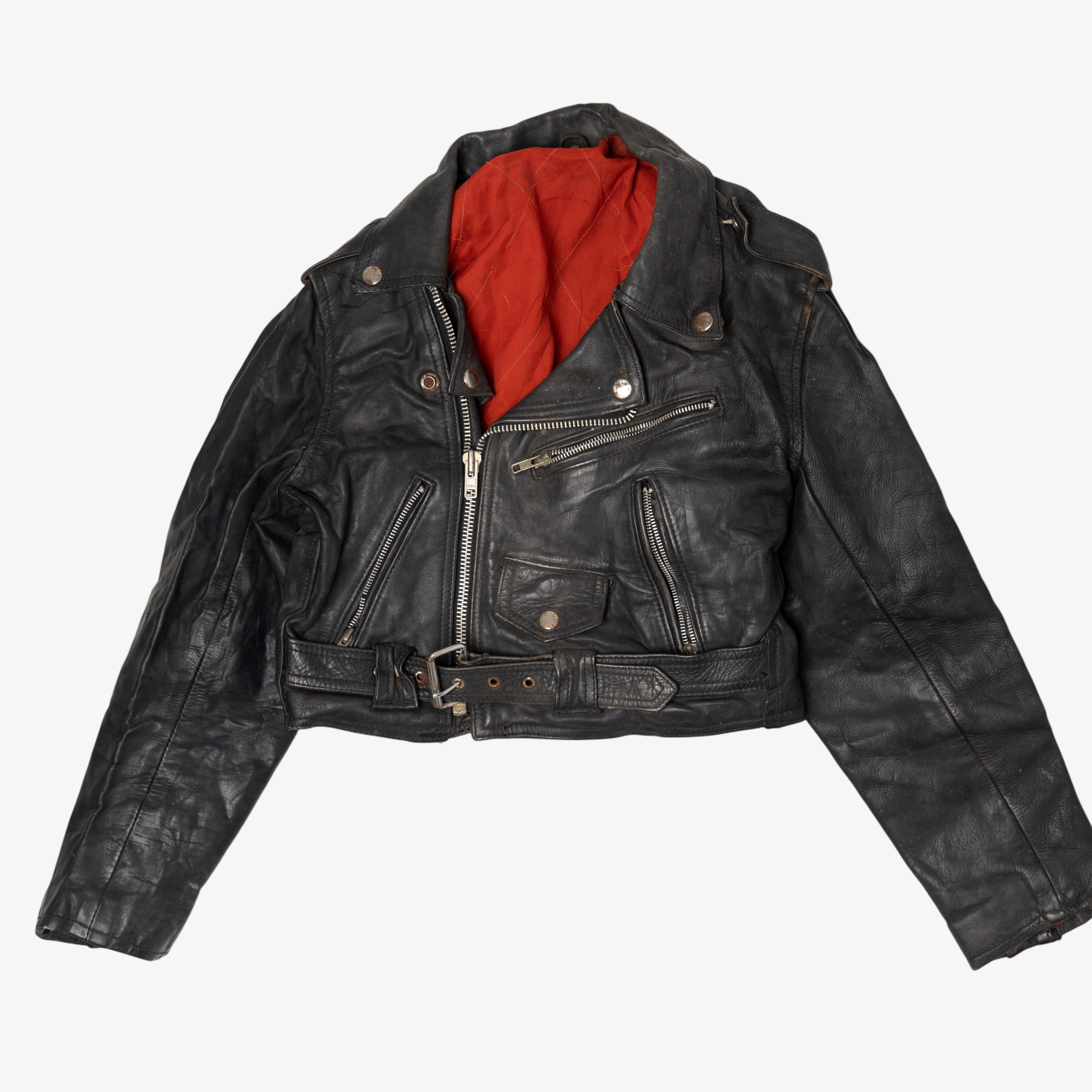 Vintage Kid Sized Leather Motorcycle Jacket (1990s)