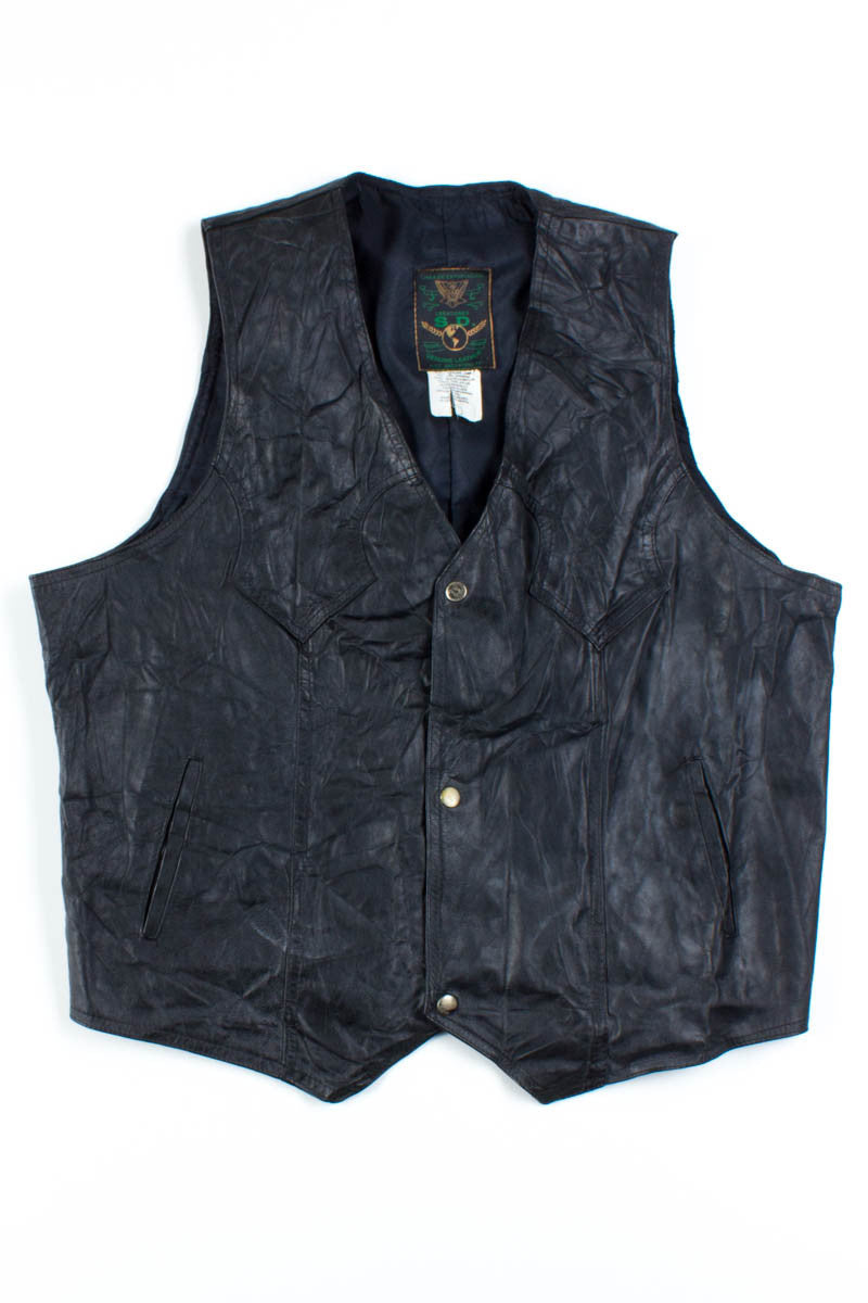 Black Leather Vest 3