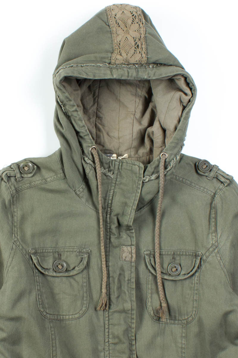 Olive Lace Anorak