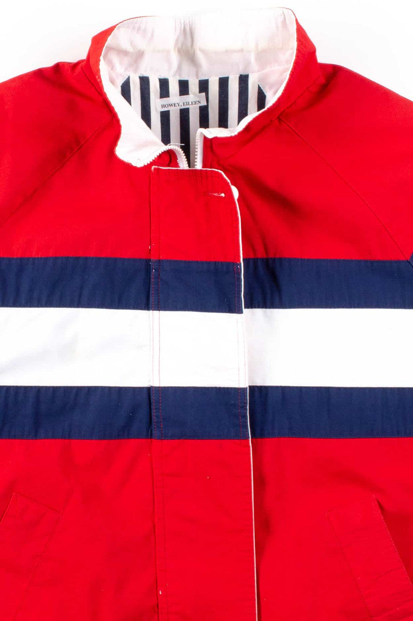 Red Striped Lightweight Jacket