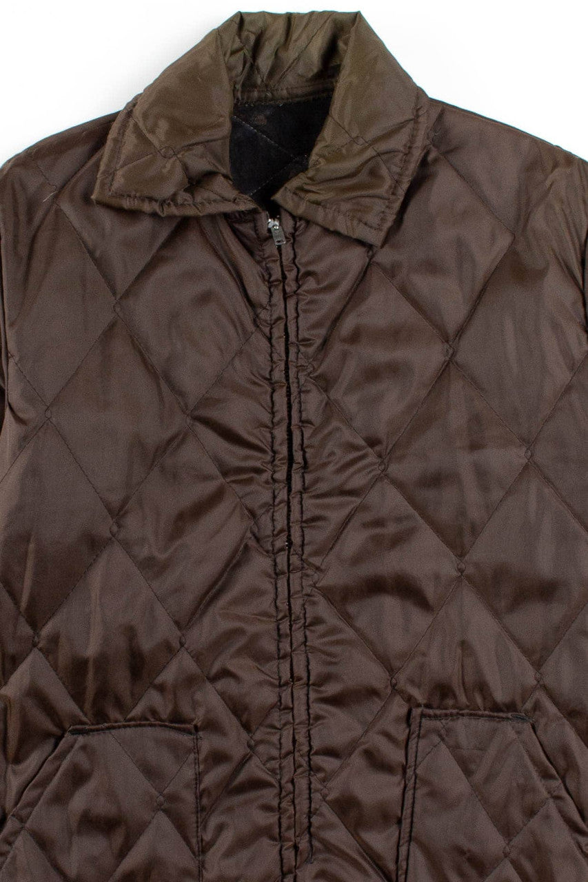 Brown Quilted Jacket