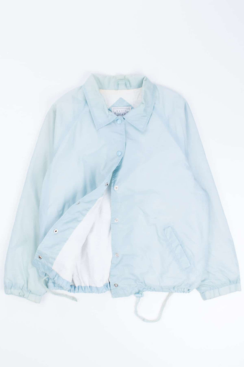 Vintage Crystal Blue Coaches Jacket