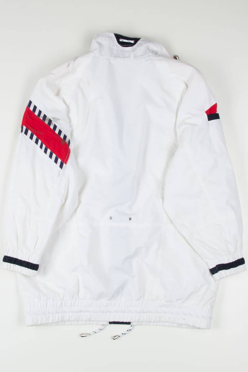 White Nautical Themed Anorak Jacket