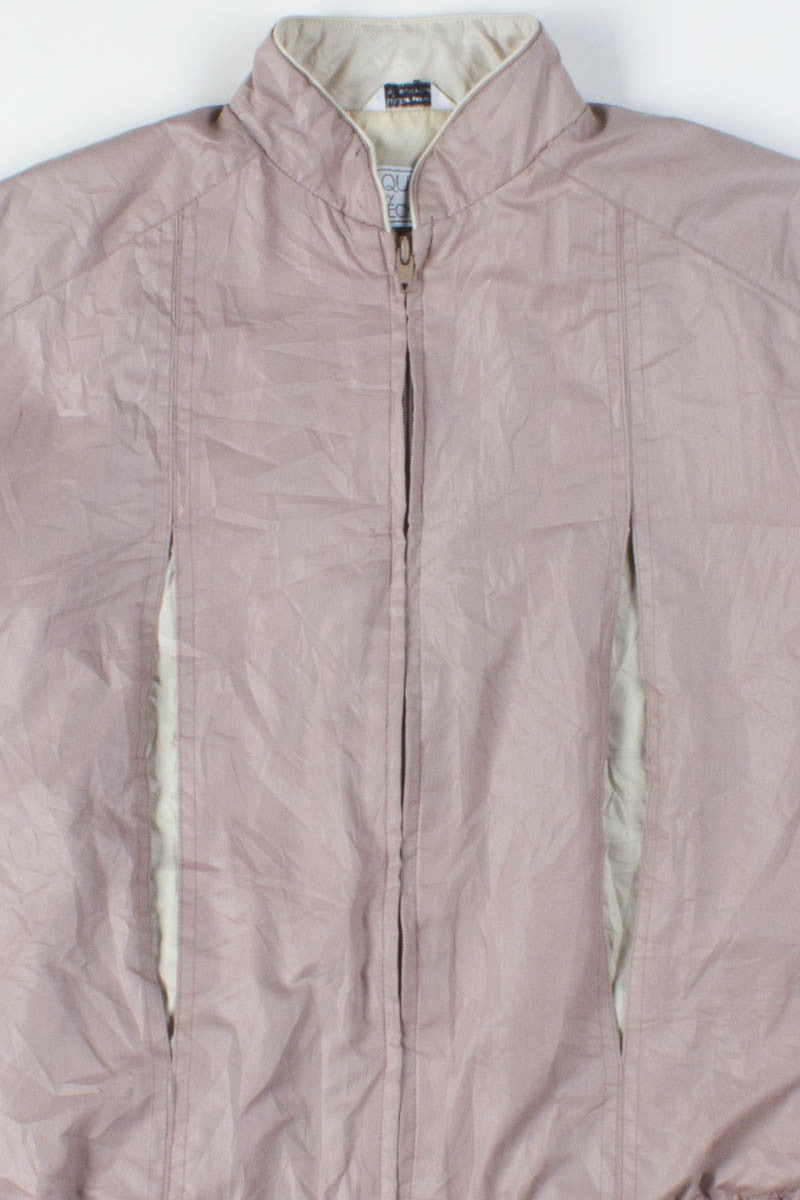 Mauve Pleated Spring Jacket