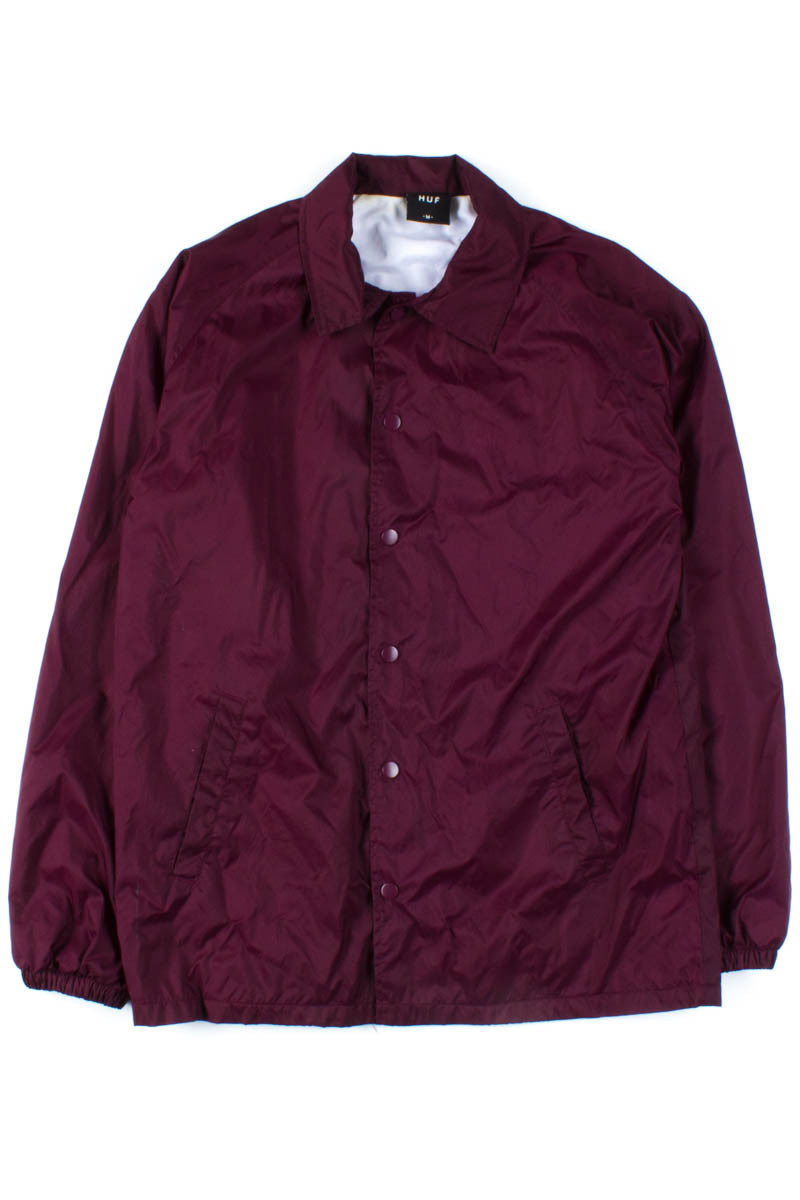 "Huf" Burgundy Coach Jacket