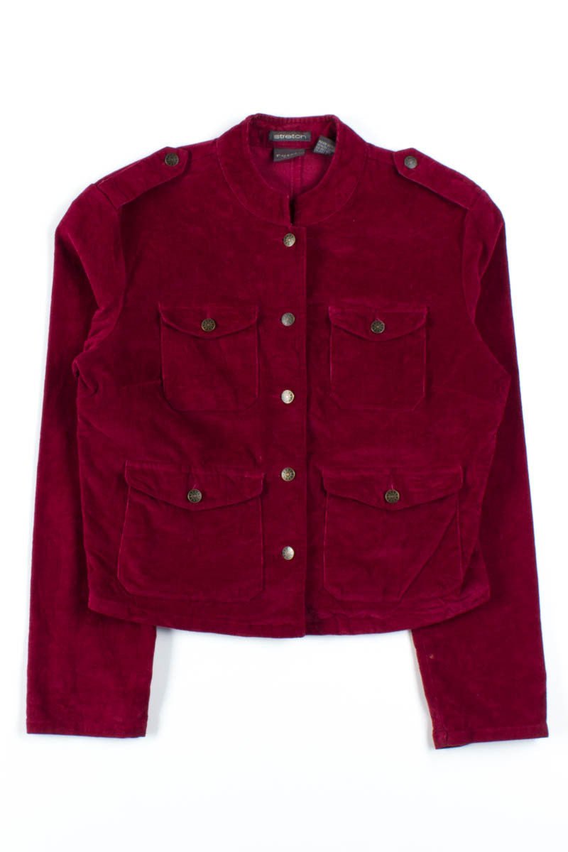 Burgundy Velvet Jacket
