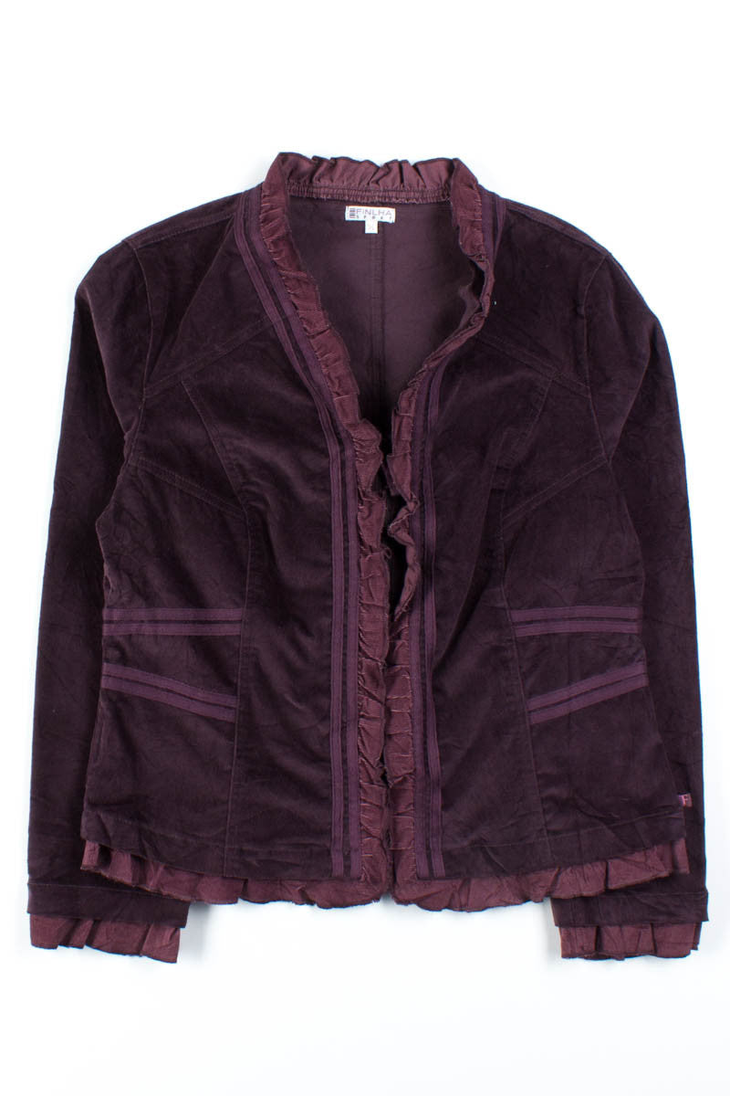Purple Ruffled Jacket