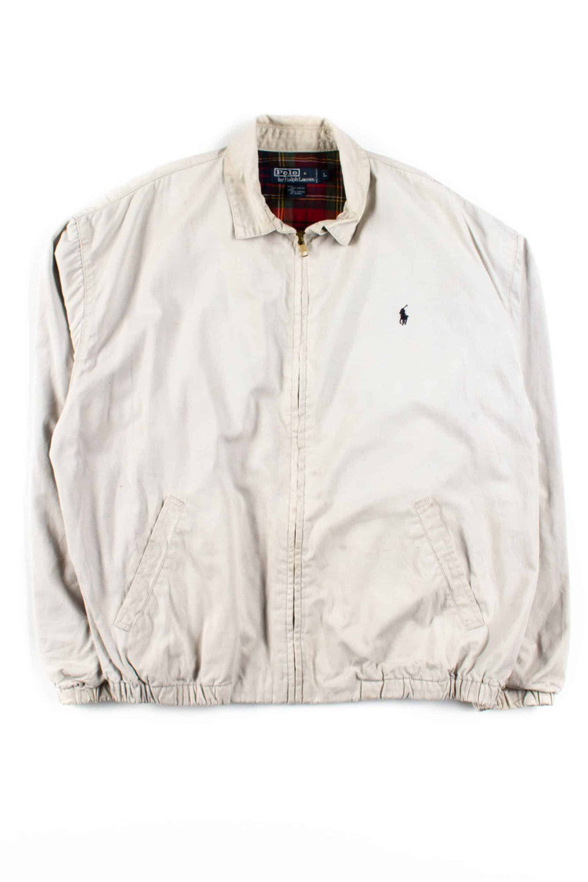 Tan Polo Plaid Lined Jacket 1