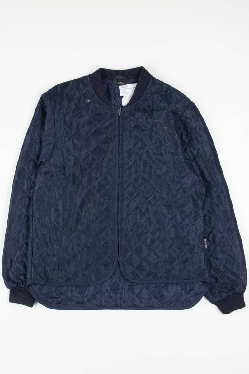 Navy Quilted Jacket 1