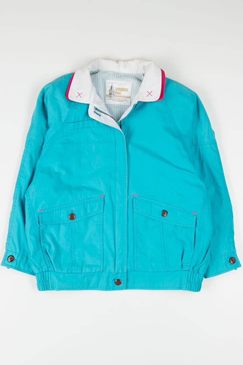 Vintage Teal London Fog Jacket
