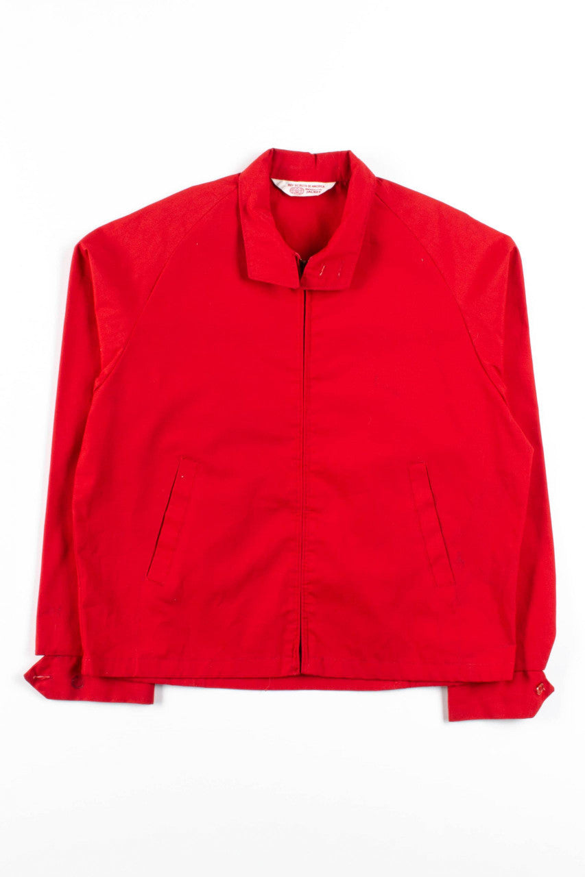 Red Boy Scouts Bomber Jacket