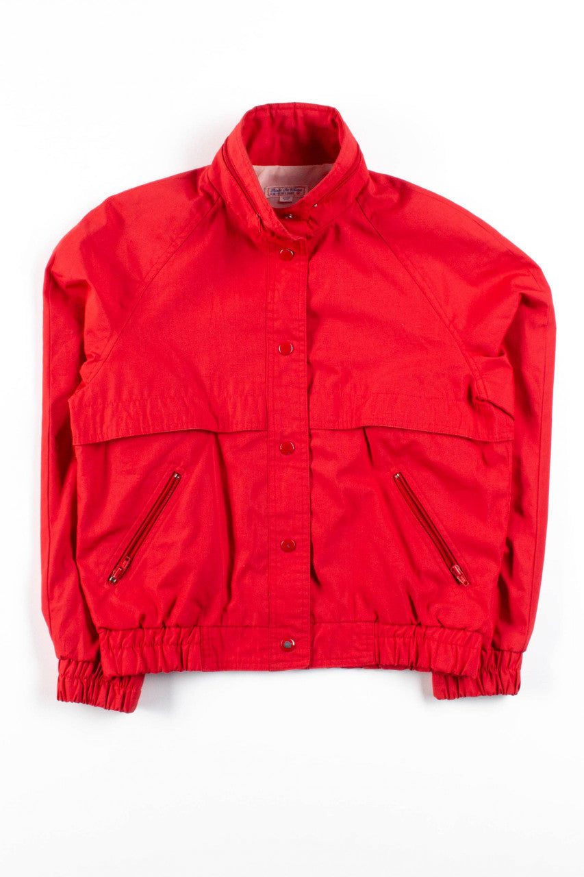 Red Button Up Light Jacket