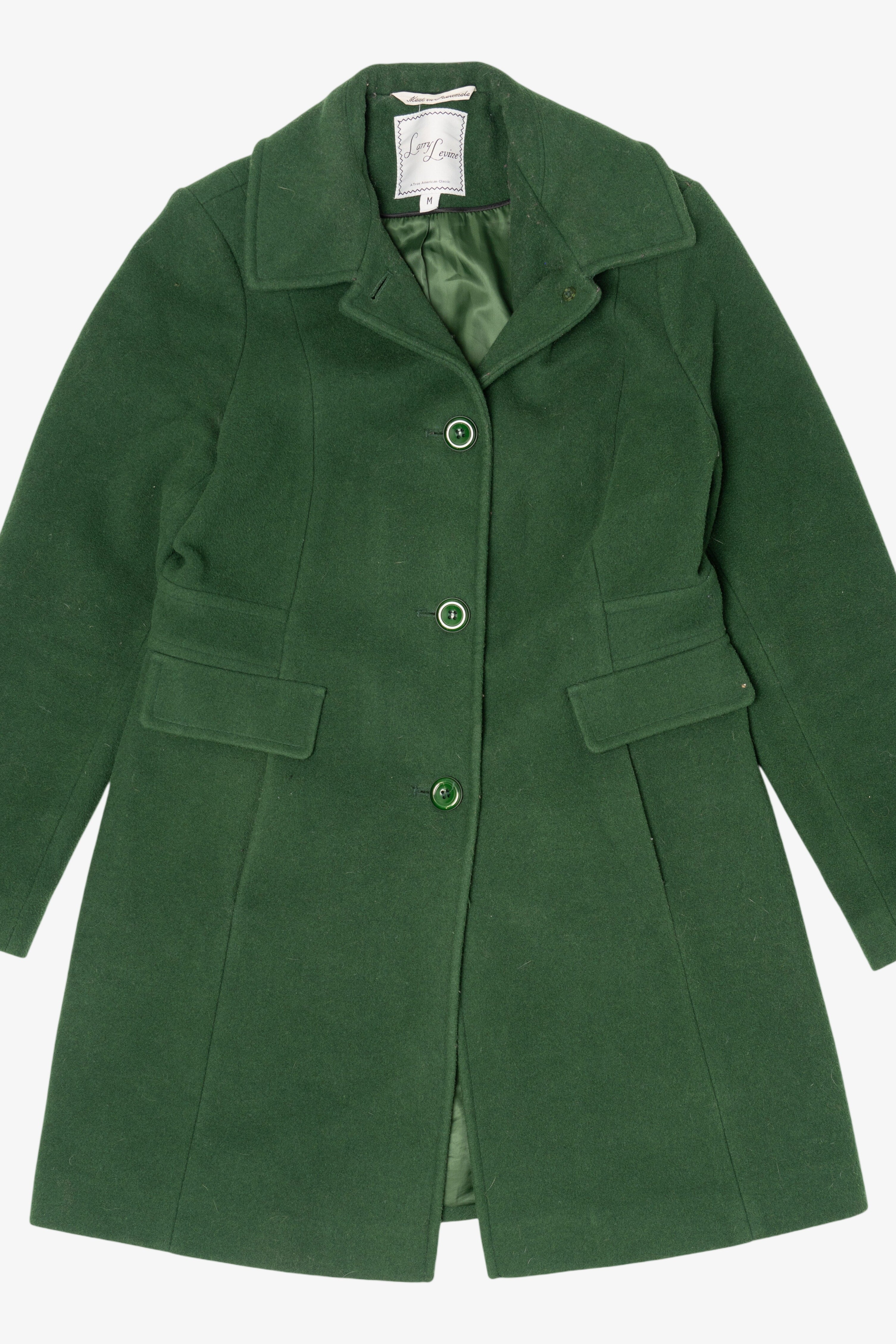 Vintage Green Larry Levine Coat (1990s)