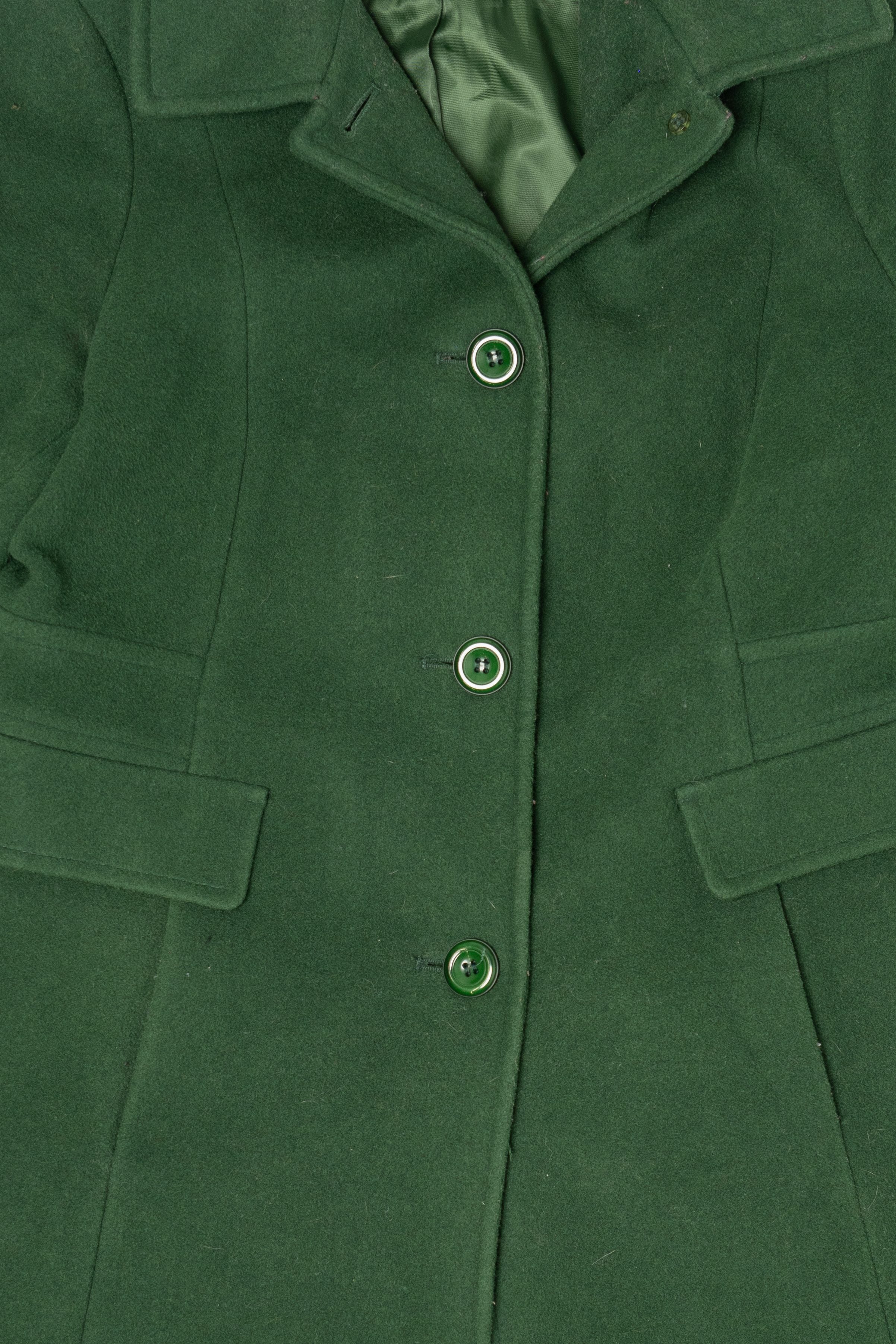 Vintage Green Larry Levine Coat (1990s)