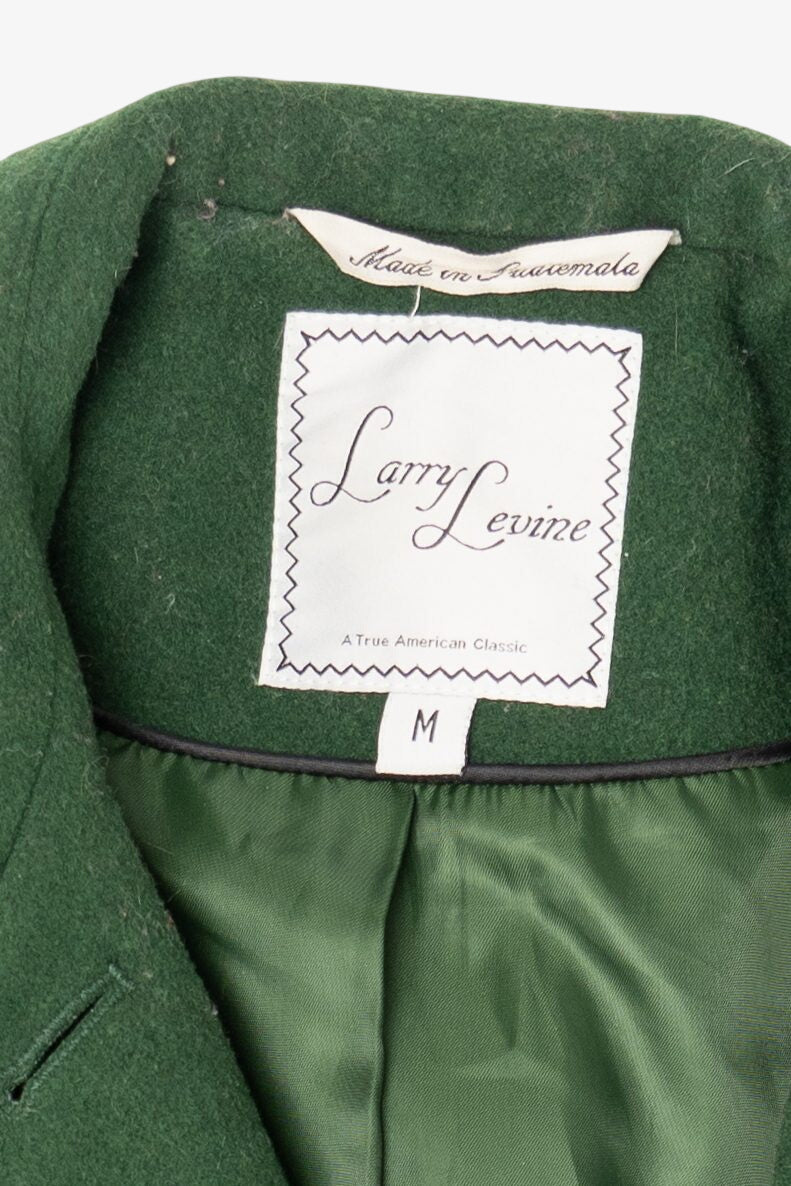 Vintage Green Larry Levine Coat (1990s)