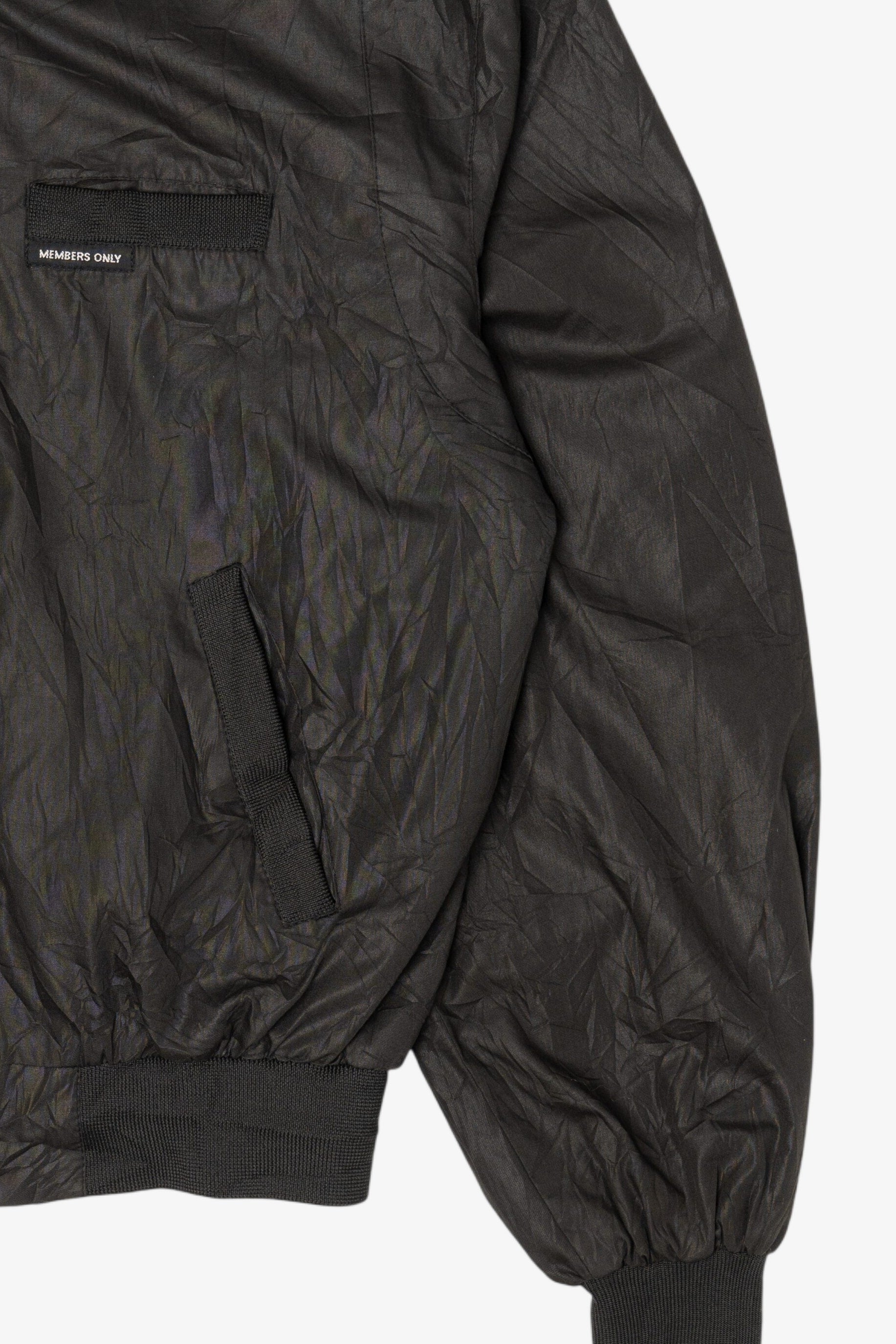 Vintage Black Members Only Bomber Jacket (1980s)