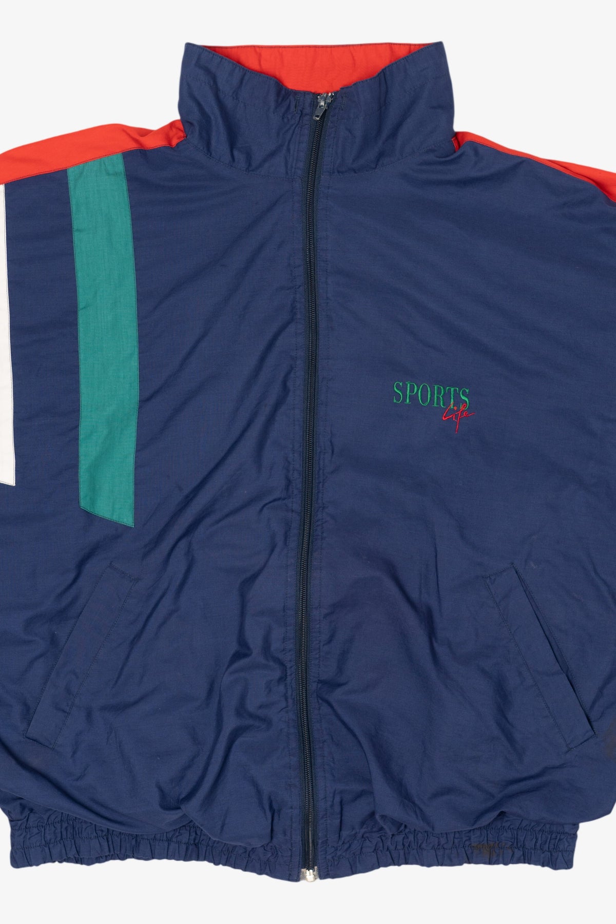 Vintage Color Block Sports Life Lightweight Windbreaker (1990s)