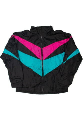Vintage Pink & Blue Stripe Lightweight Jacket