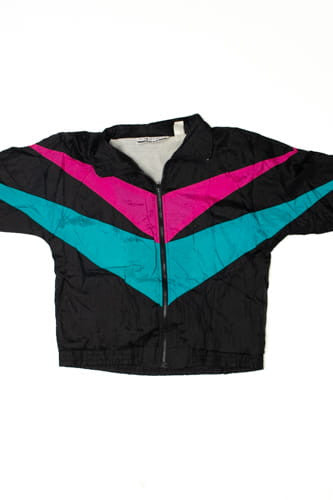 Vintage Pink & Blue Stripe Lightweight Jacket