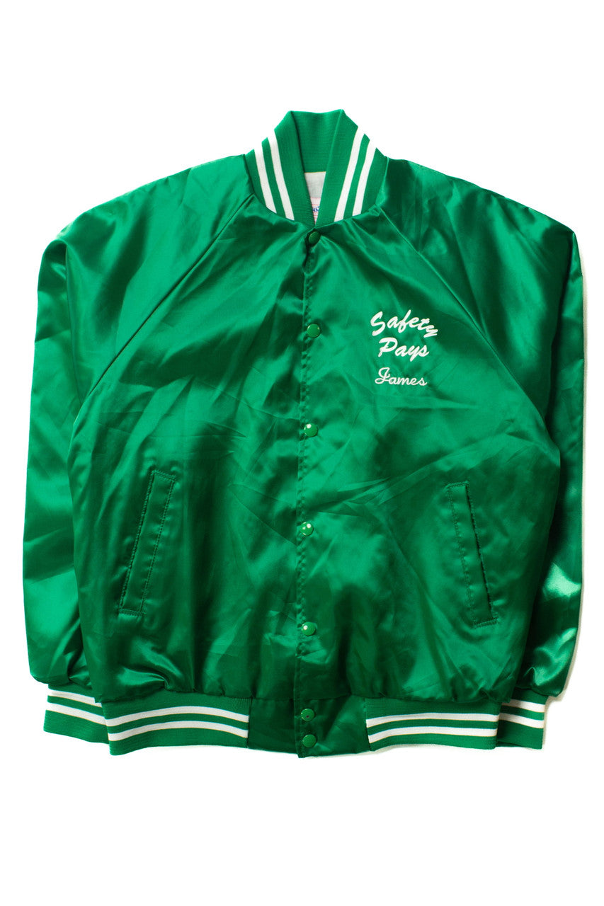 Vintage Kelley Brothers Satin Bomber Jacket (1980s)