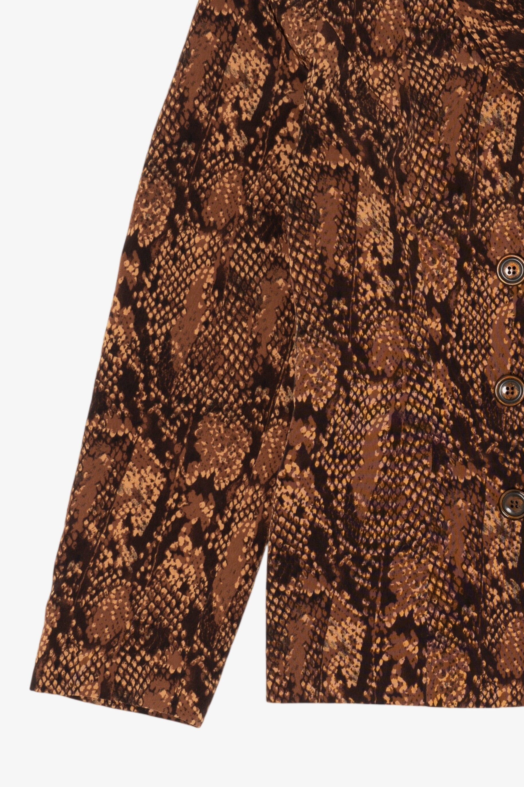 Vintage Kasper ASL Snakeskin Print Blazer (1980s)