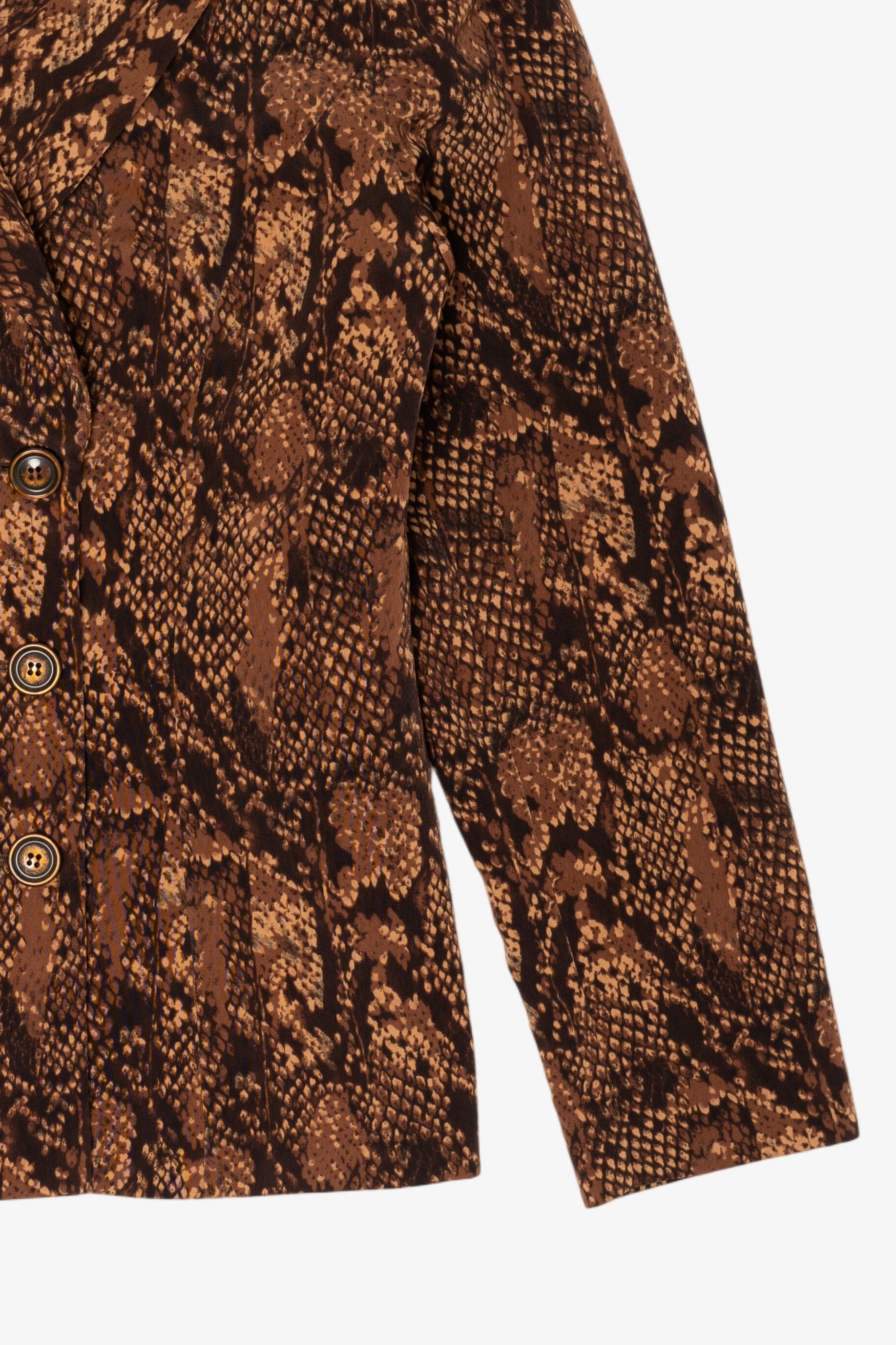 Vintage Kasper ASL Snakeskin Print Blazer (1980s)
