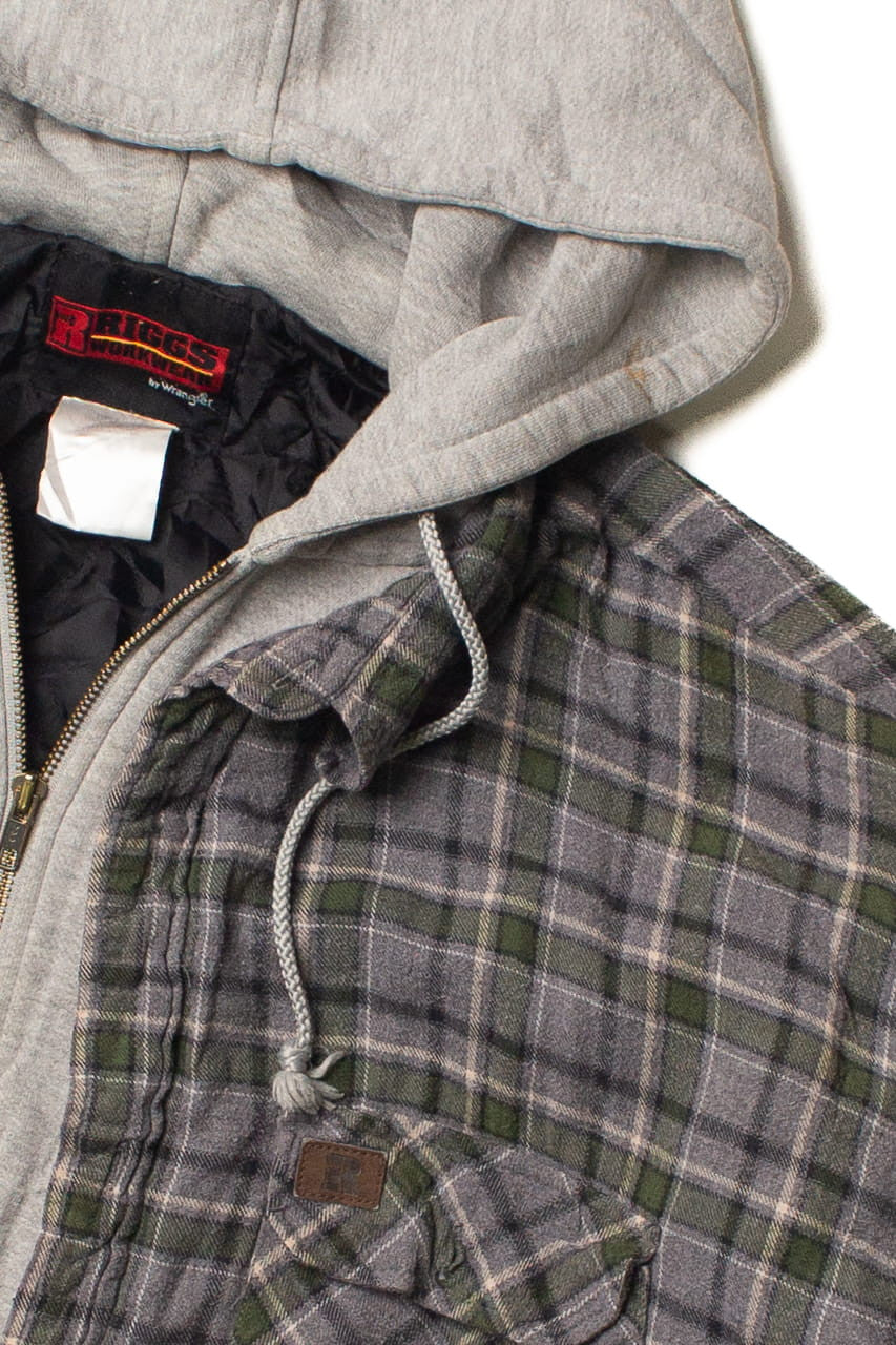 Riggs Workwear Insulated Hoodie Flannel Lightweight Jacket