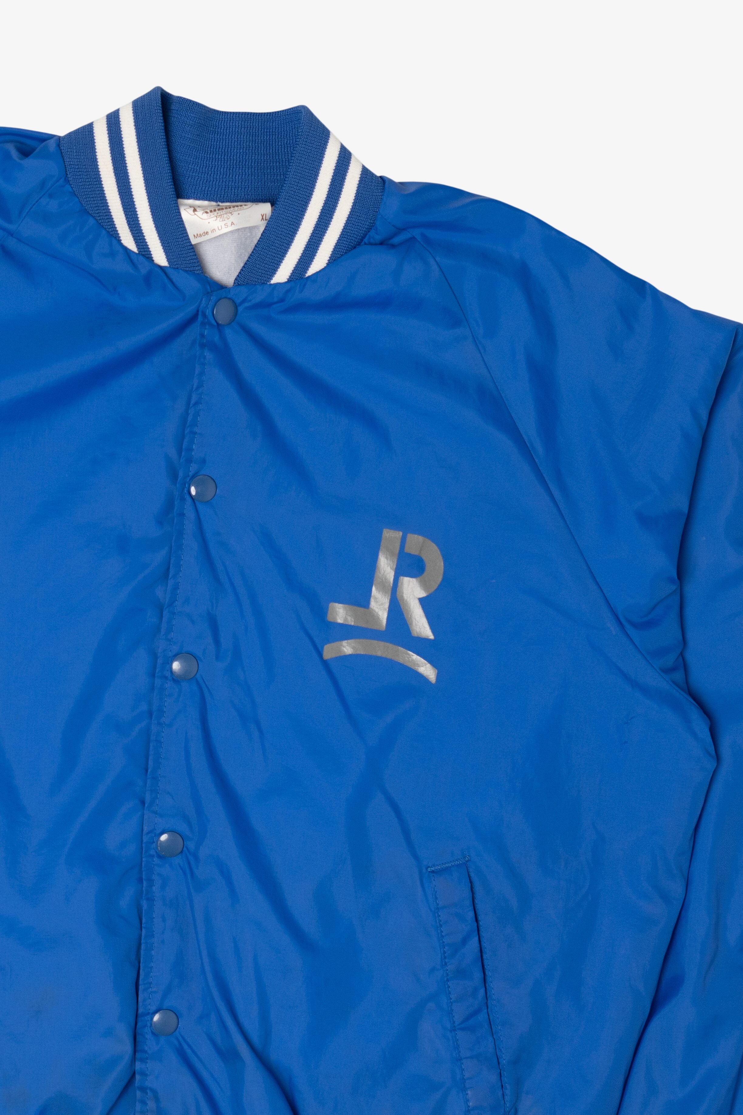 Vintage Blue Latigo Ranch Varsity Jacket (1980s)