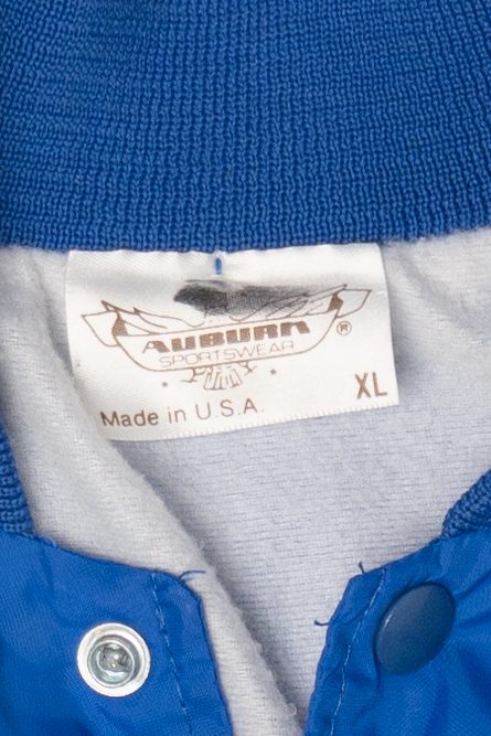 Vintage Blue Latigo Ranch Varsity Jacket (1980s)