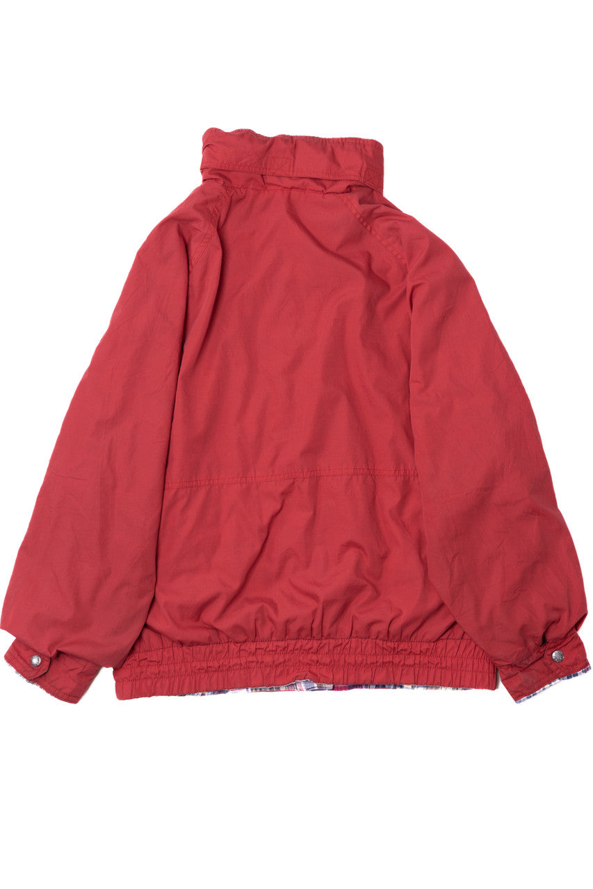 Vintage Red Plaid Lined Izzi Lightweight Jacket