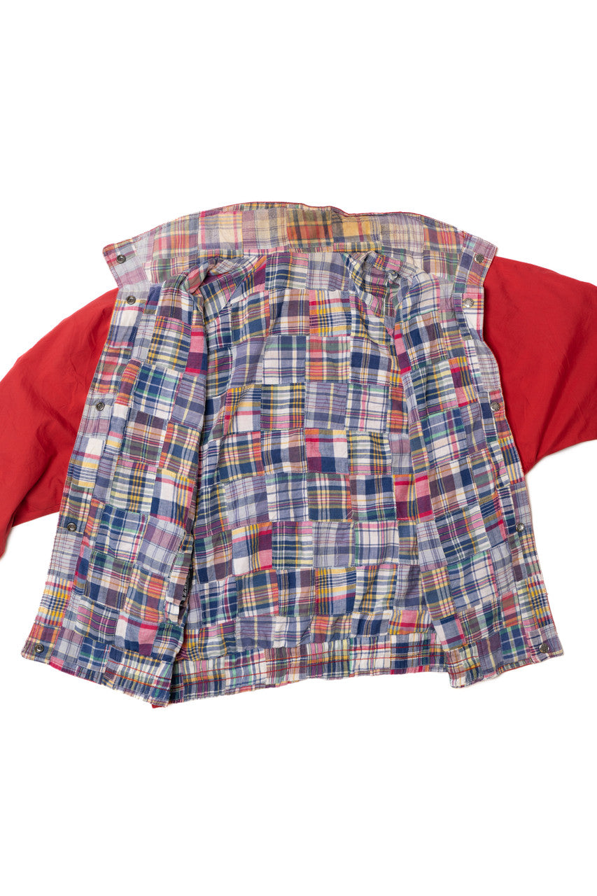 Vintage Red Plaid Lined Izzi Lightweight Jacket