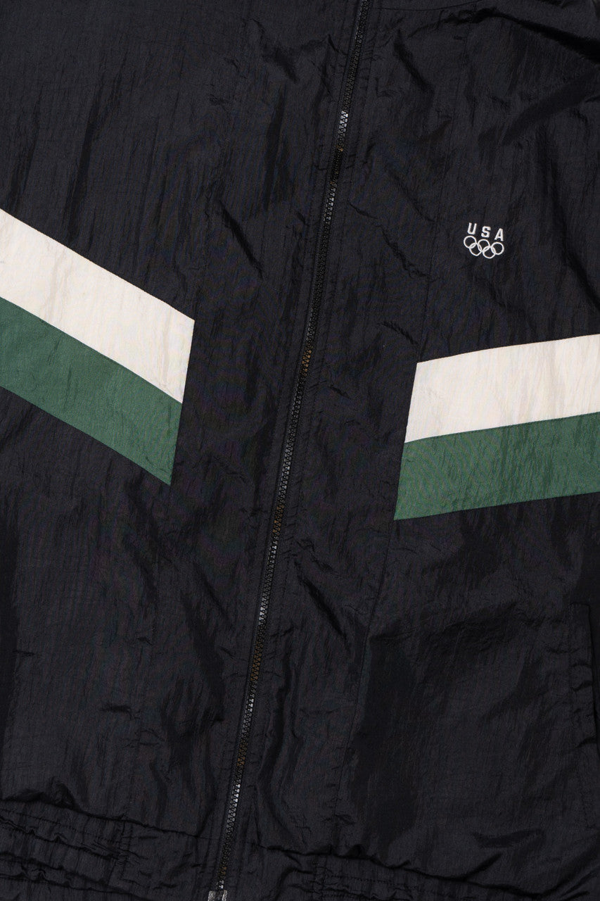 Vintage USA Olympics Embroidered Logo Lightweight Windbreaker Jacket