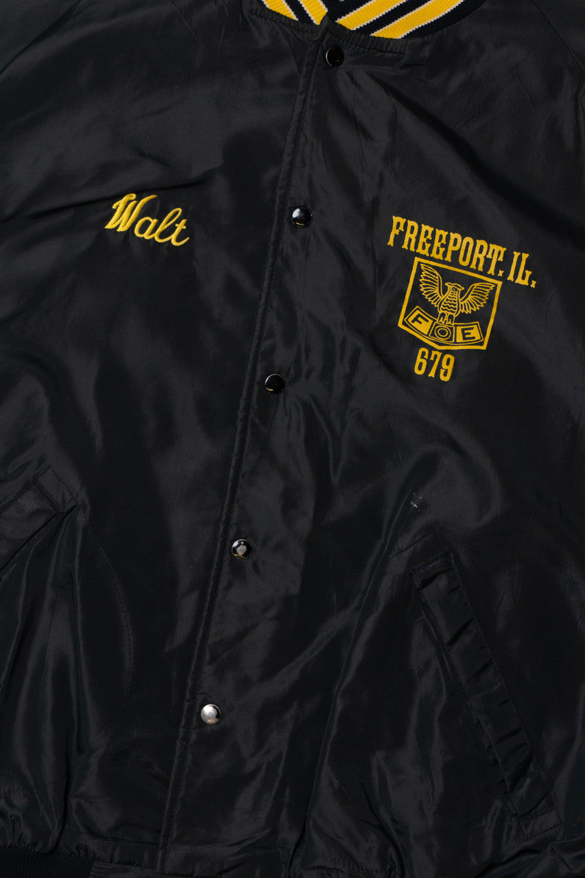 Vintage "Walt" Freeport, IL. Fraternal Order of the Eagles Lightweight Jacket