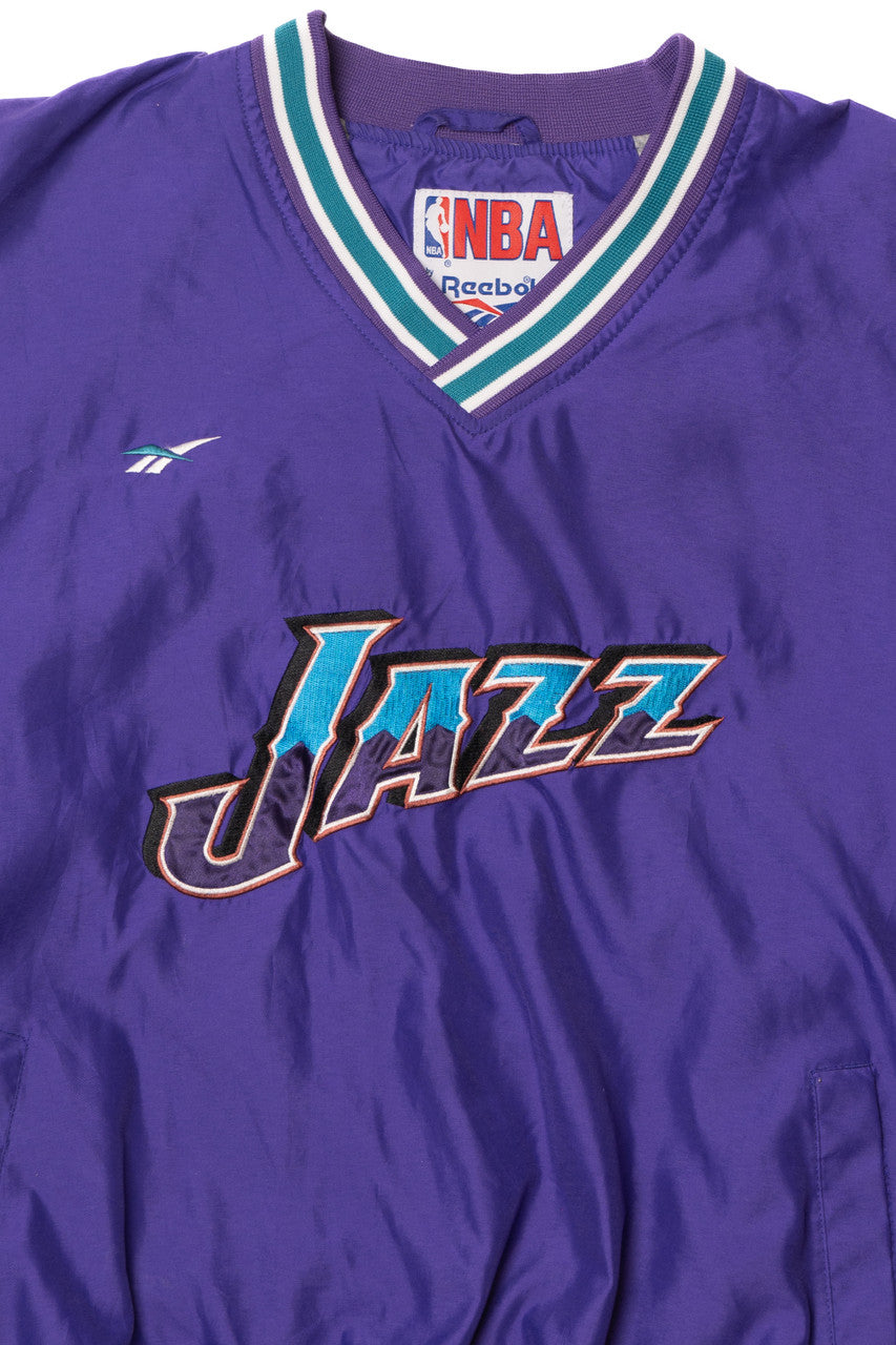 Vintage Utah Jazz NBA Reebok Nylon Pullover