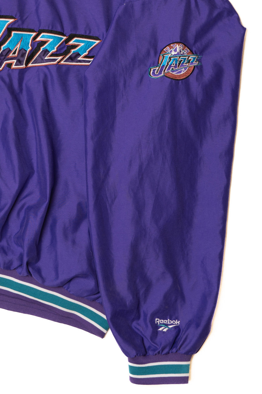 Vintage Utah Jazz NBA Reebok Nylon Pullover