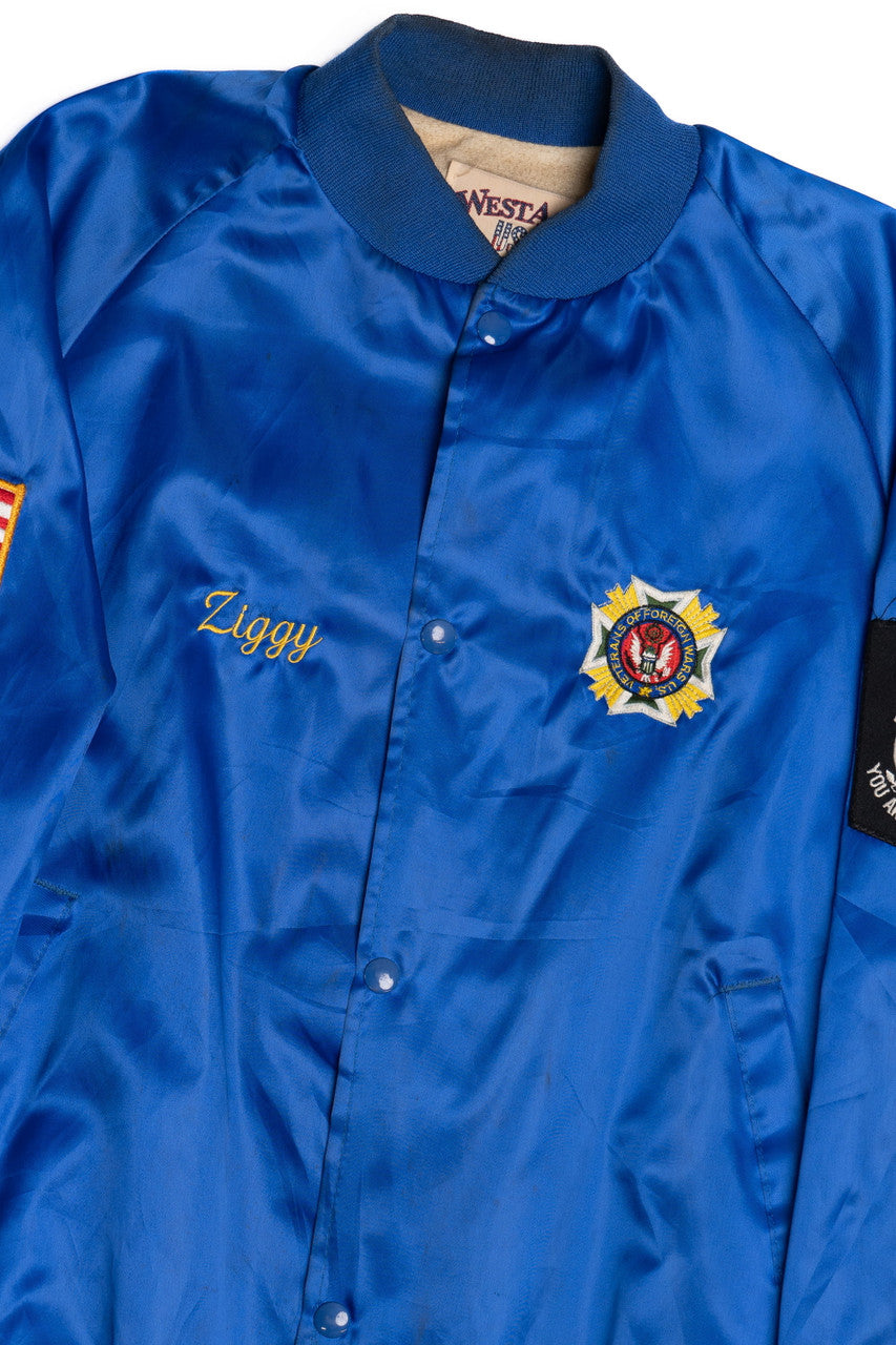 Vintage VFW Color Guard "Ziggy" Embroidered Westark Jacket With Patches