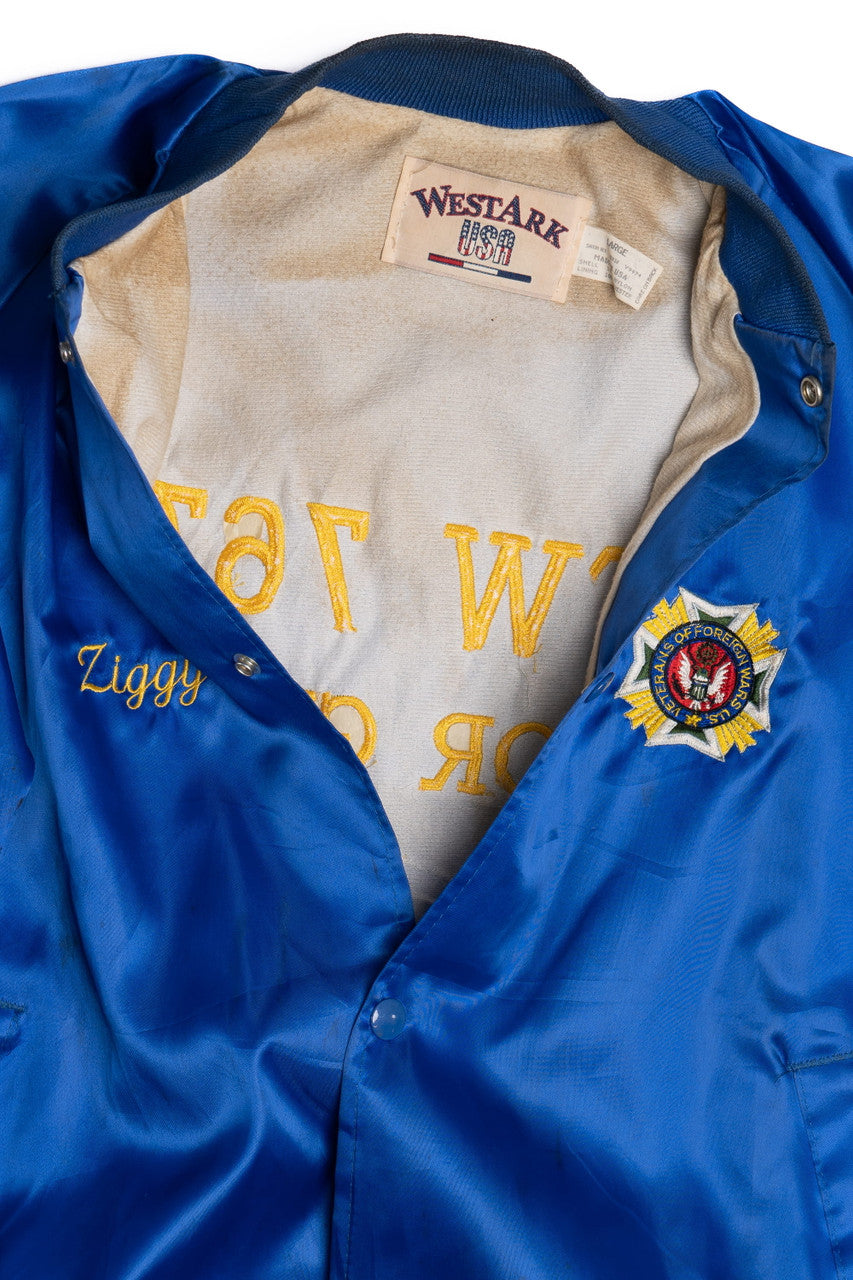 Vintage VFW Color Guard "Ziggy" Embroidered Westark Jacket With PatchesVintage VFW Color Guard "Ziggy" Embroidered Westark Jacket With Patches