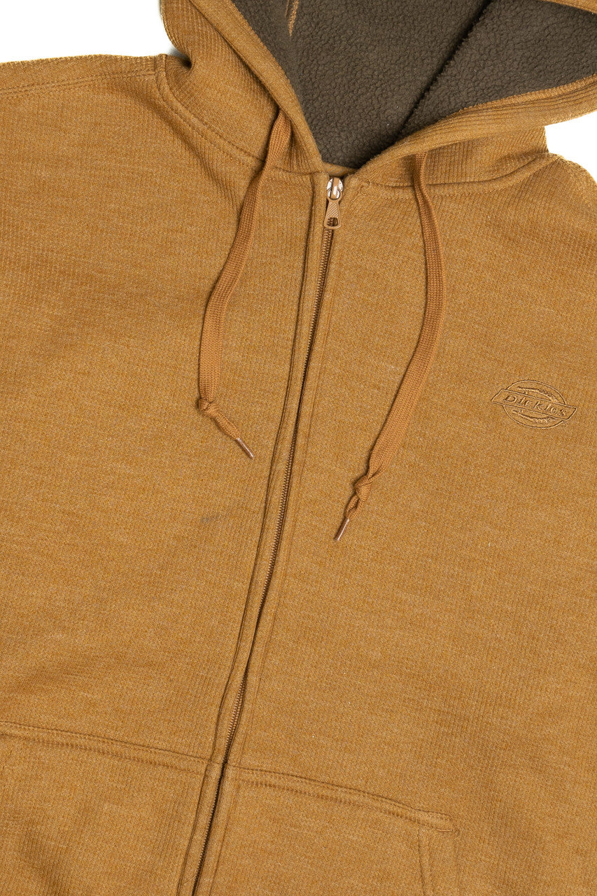 Dickies Fleece Lined Zip-Up Hoodie Lightweight Jacket