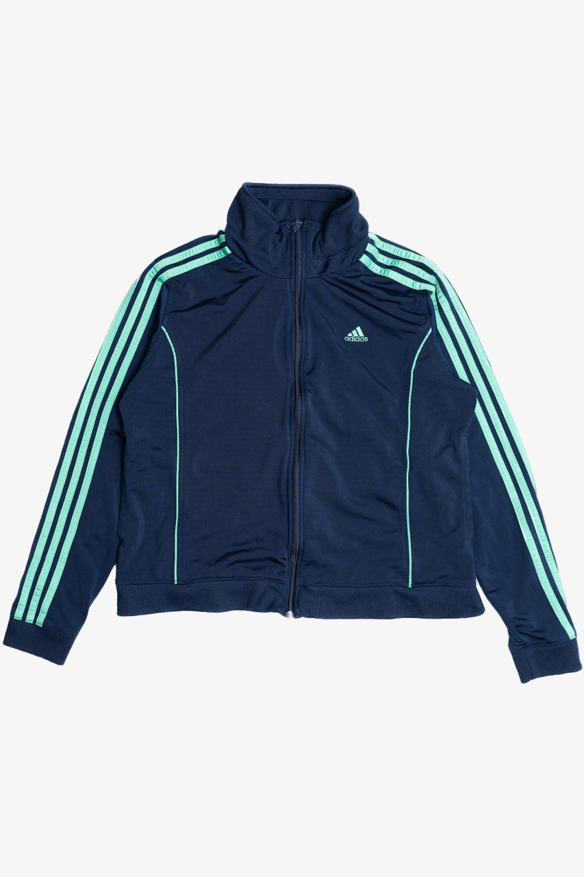Adidas Navy With Seafoam Stripes Lightweight Track Jacket