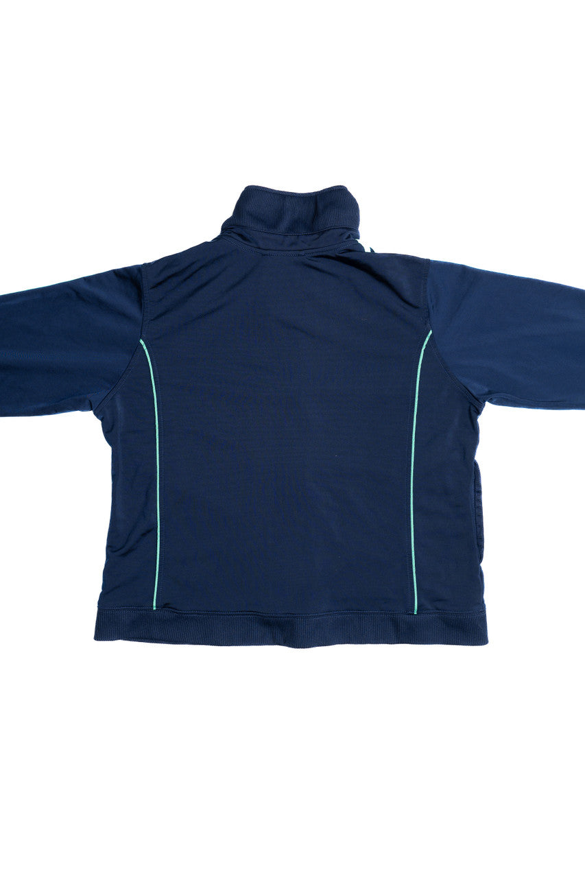 Adidas Navy With Seafoam Stripes Lightweight Track Jacket