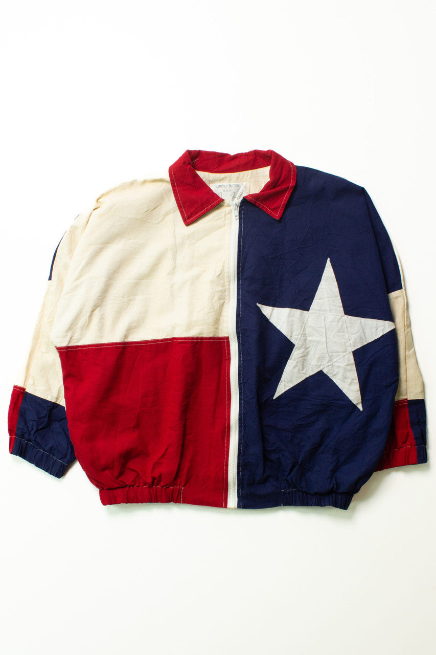 Vintage Canvas Texas Flag Jacket (1980s)