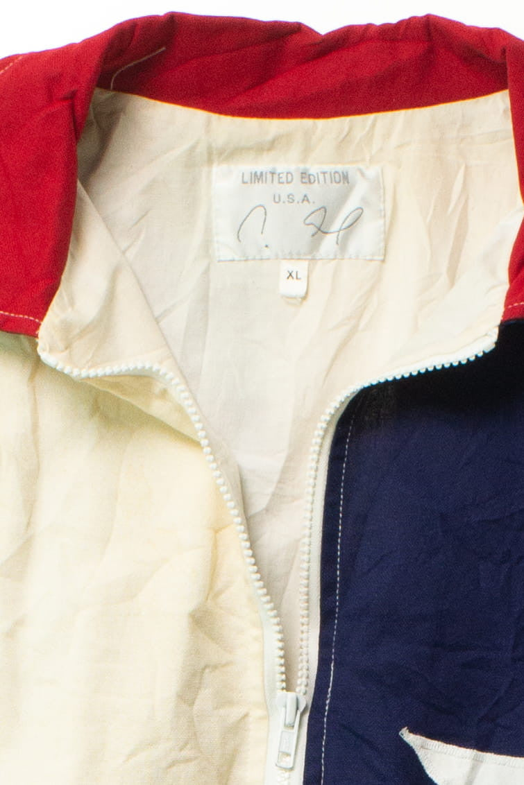 Vintage Canvas Texas Flag Jacket (1980s)