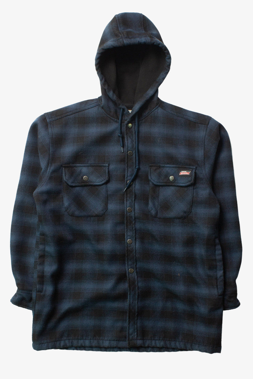 Blue Dickies Hooded Flannel Jacket (2000s)