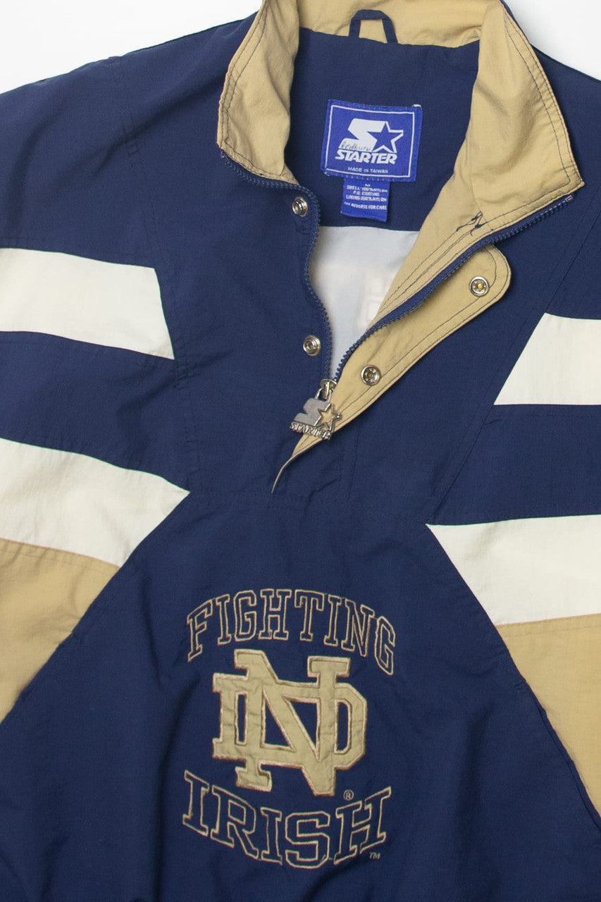 Vintage Notre Dame Fighting Irish Starter Quarter-Zip Lightweight Jacket