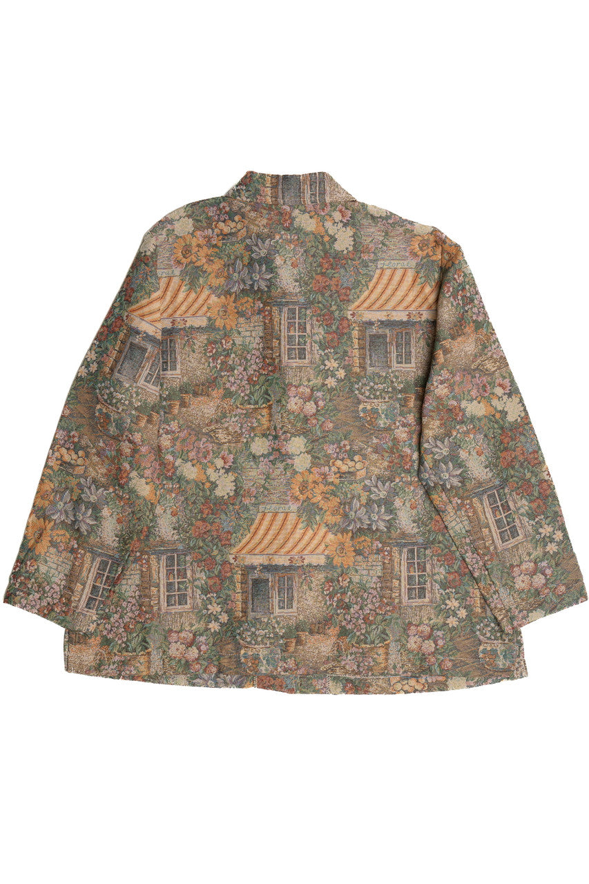 Vintage Erin London Floral Shop Tapestry Lightweight Jacket (1990s) 1558