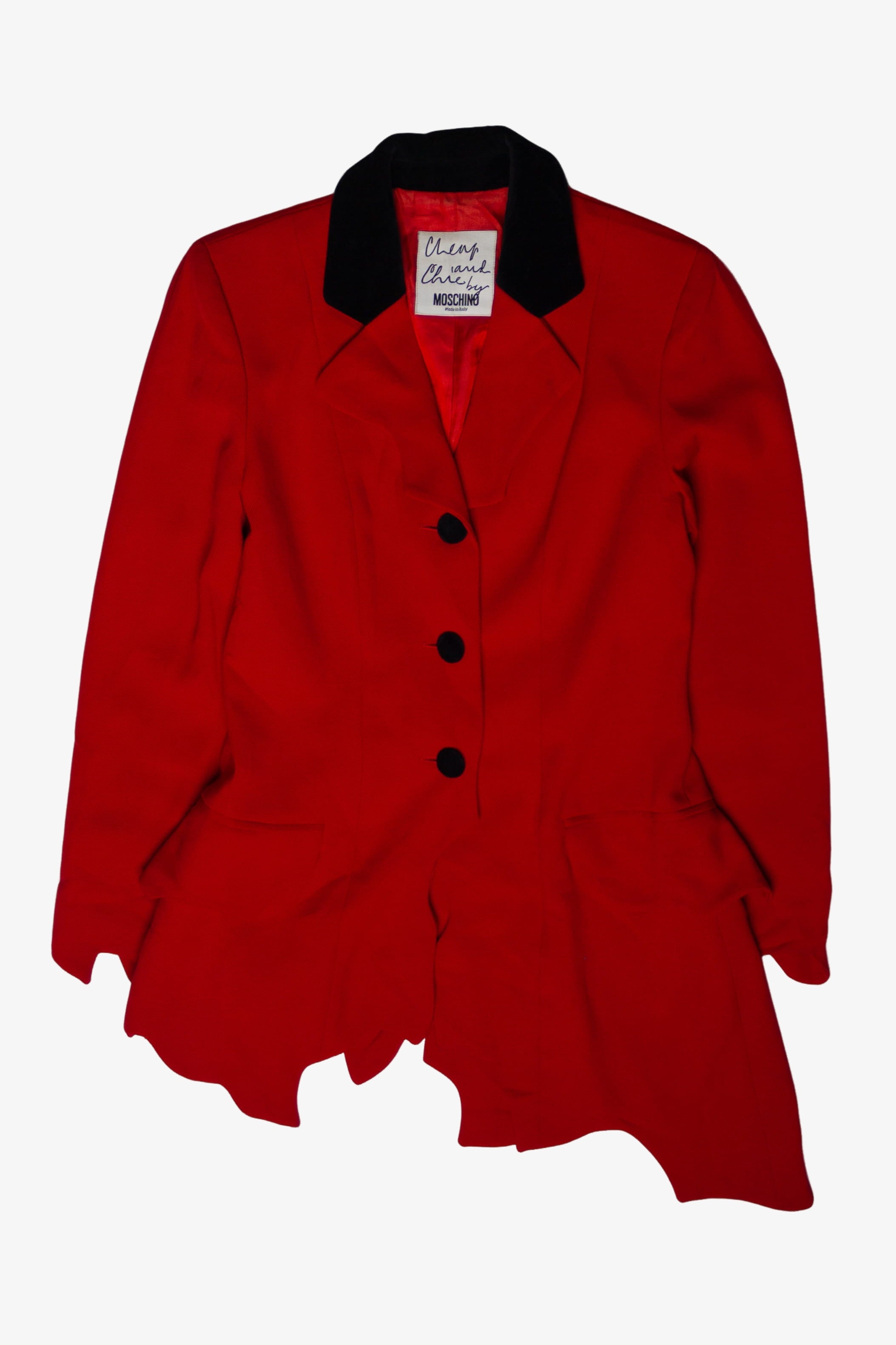 Vintage Asymmetrical Hem Moschino Jacket (1990s)